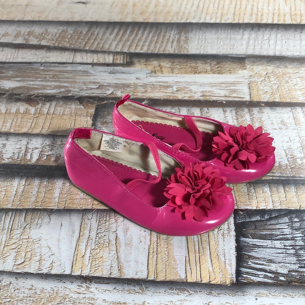 Old Navy Toddler Girls Size 10 Flower Shoes